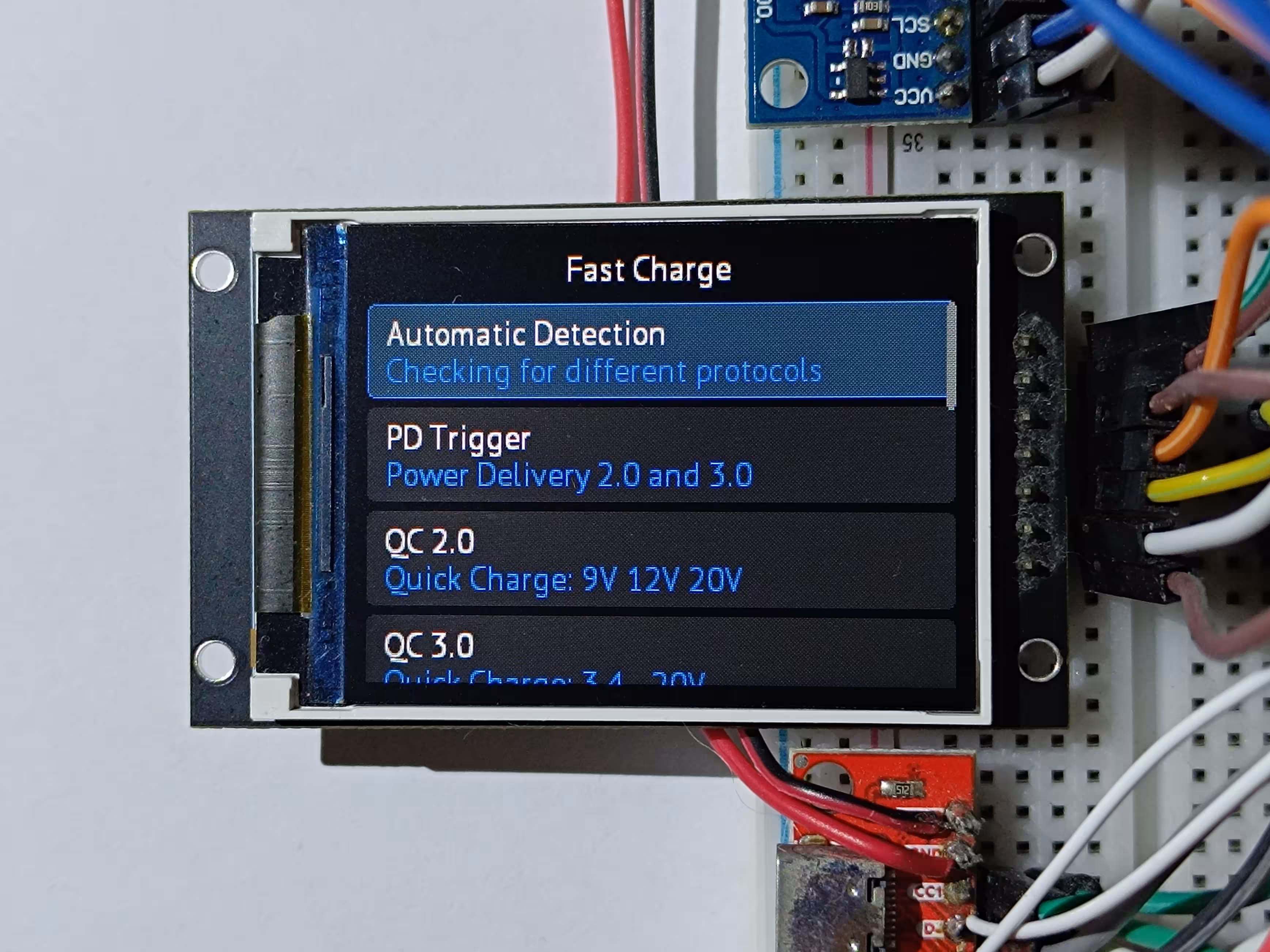 Fast Charge Trigger Menu 1